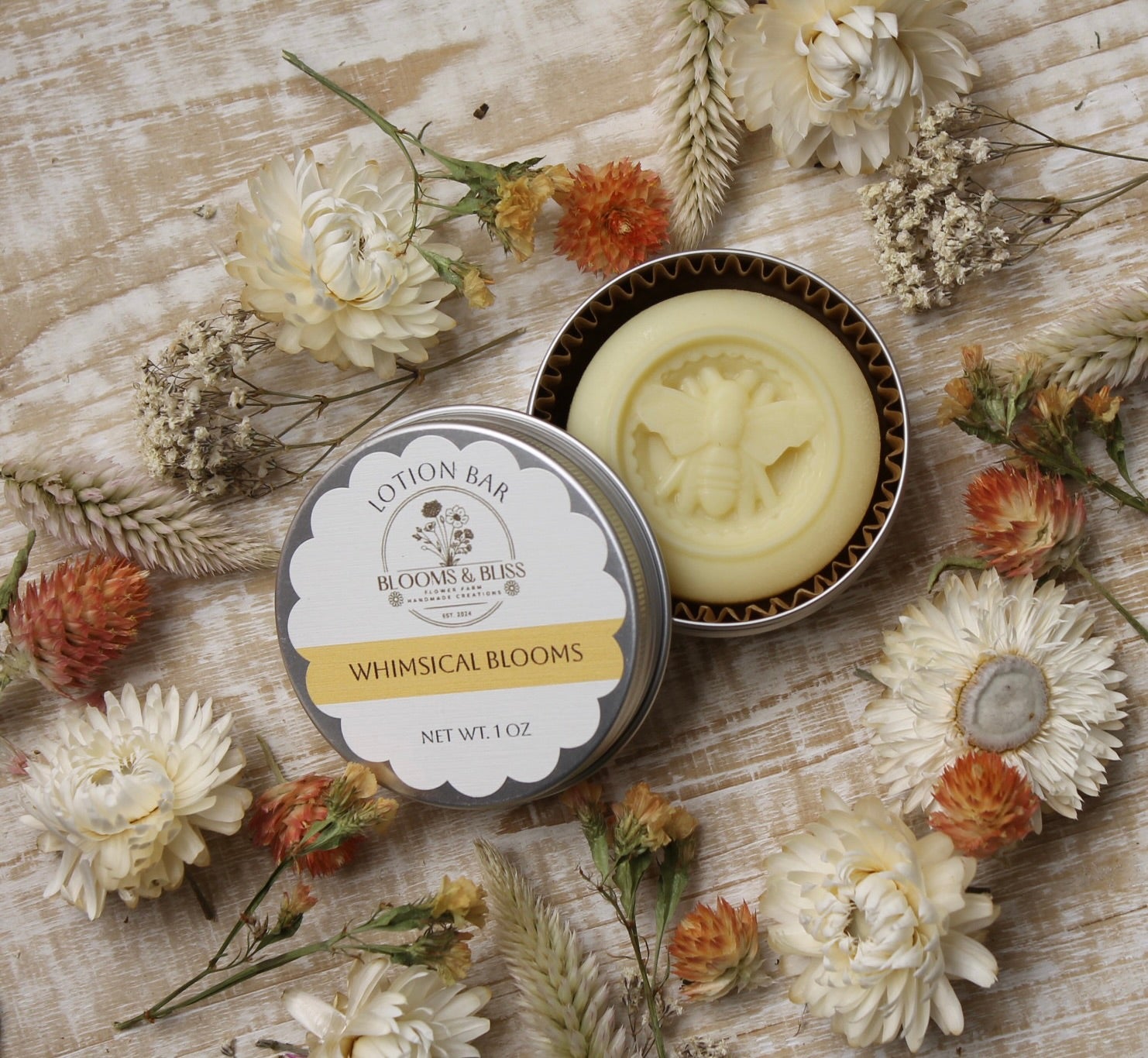 Lotion Bar- Whimsical Blooms