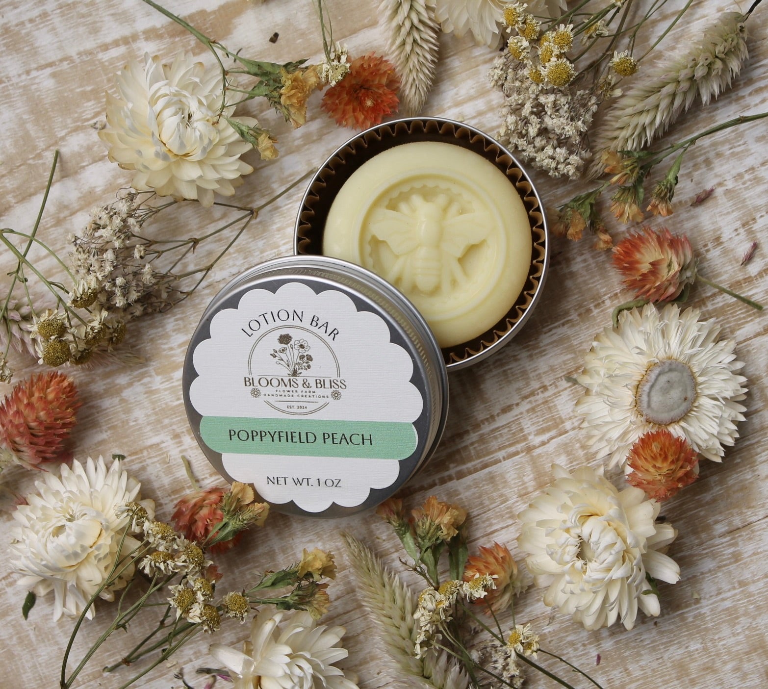 Lotion Bar- Poppyfield Peach
