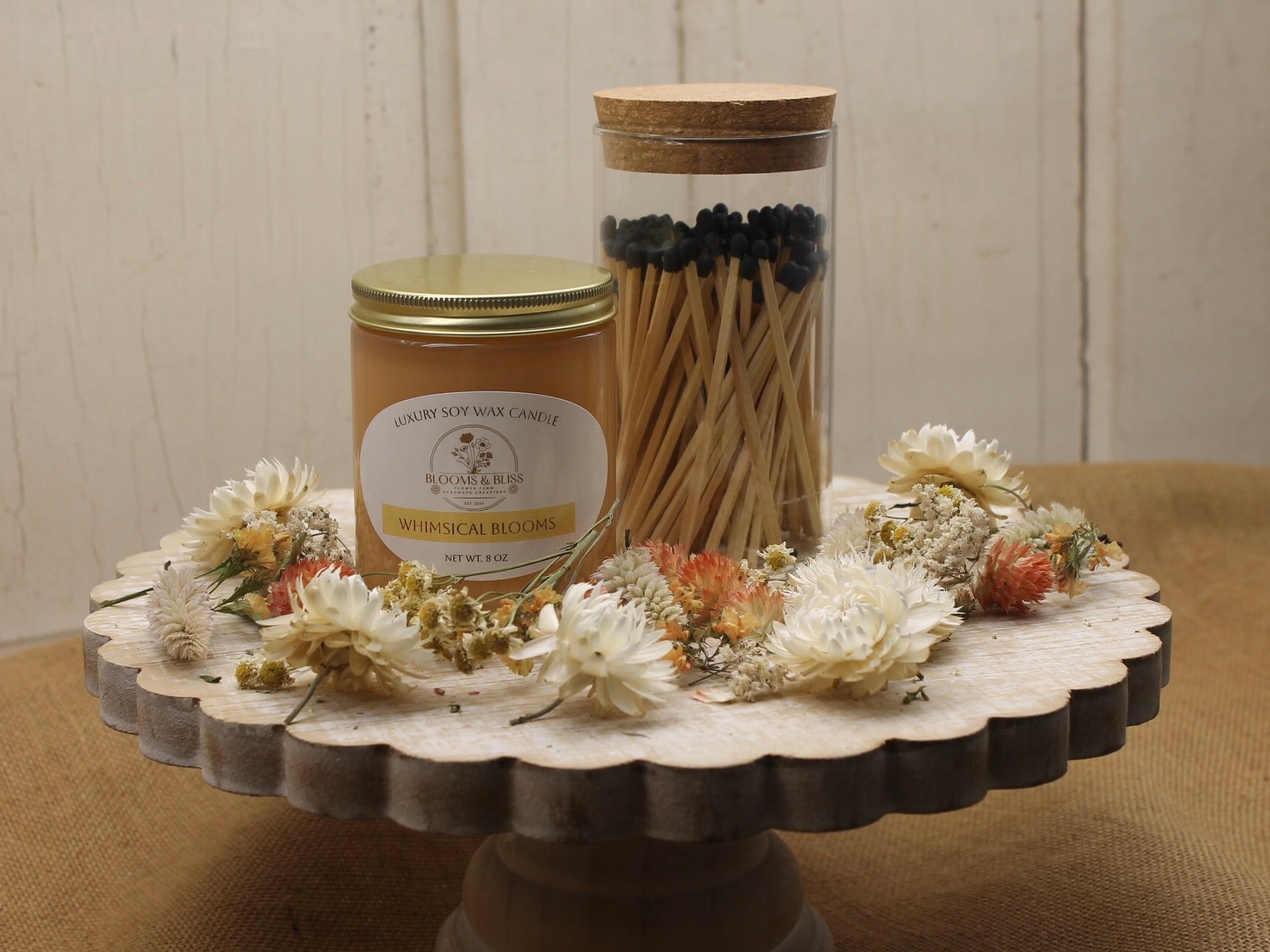Soy Wax Candle- Whimsical Blooms